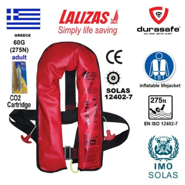 Red Lalizas Gas Life Jacket